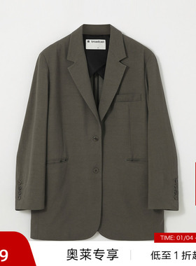 【播奥莱】播西装外套春秋商场同款气质休闲西服女BDQ3XD1849
