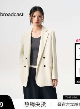 【播奥莱】播商场同款通勤西装女秋季休闲显瘦气质西服BDS3XD3073