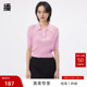 t恤BDQ2SD1529 短袖 播奥莱 播夏polo领针织上衣女夏气质修身
