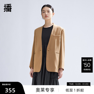 韩版 外套春季 播西装 气质西服上衣DDR1XD5118 播奥莱