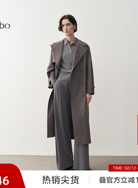 【播奥莱】播 bo 商场同款高智风衣女25春长款风衣BDS1FD1585
