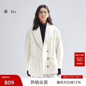 商场同款 西装 播 领棉服女复古港风短款 棉衣BDR1PD2162