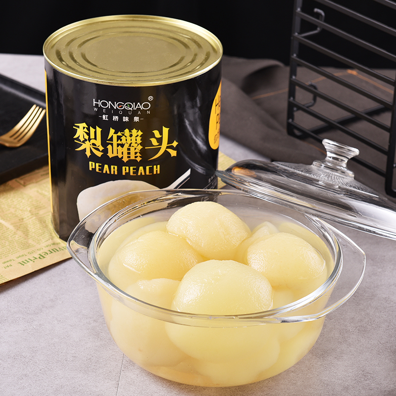 梨子罐头3公斤商用批发大桶装