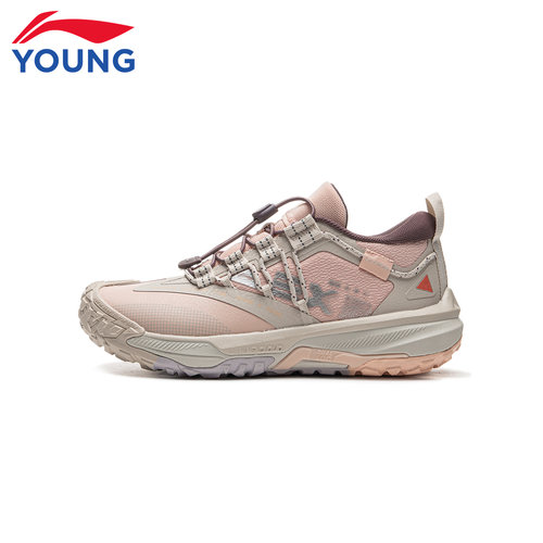 李宁童鞋儿童户外鞋女童大童运动鞋25秋冬新款岩峦软底回弹休闲鞋