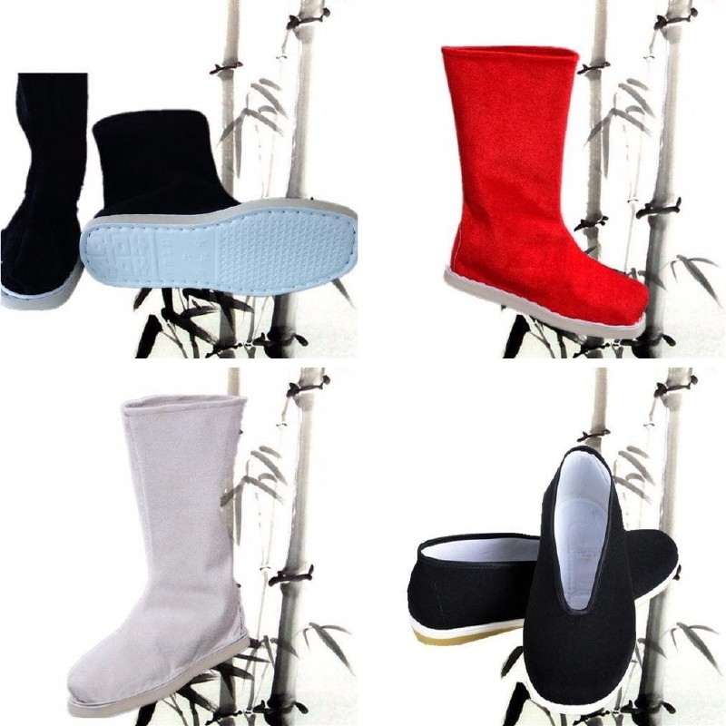 show Chinese style Boots men and women Ancient Martial Arts shoes ancient costume long and tube-shaped black and white gules Han Dynasty Cloth Bootsin the Men's Shoes, Boots  category - from Buy2taobao.com to provide professional Taobao agent buy service