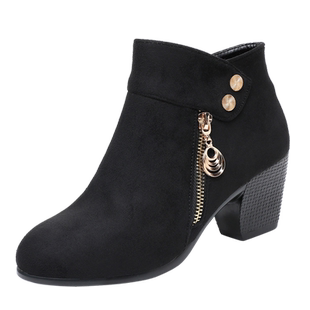 靴子女秋冬季老北京布鞋女棉鞋加绒保暖中老年人妈妈鞋时装靴短靴