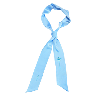 名古绣艺节日老师礼品真丝细长条窄丝巾桑蚕丝小丝带飘带丝带领巾