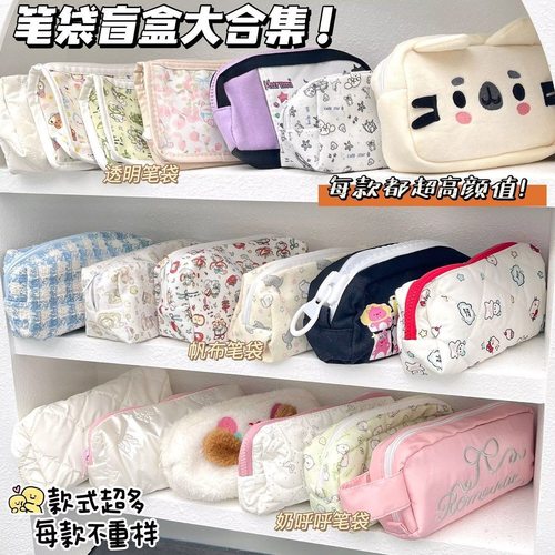 【品质保证】可爱卡通笔袋盲盒大礼包学生高颜值收纳袋超高性价比
