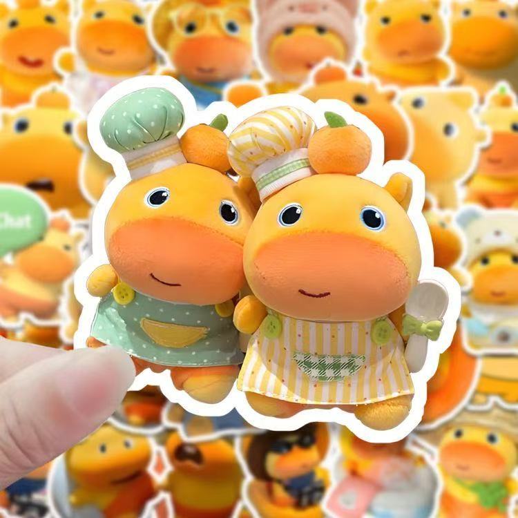 200张新款小水豚噜噜卡通贴纸