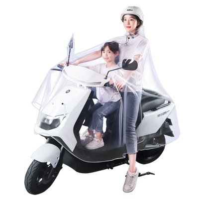 常规厚度单人亲子母女电动车雨衣