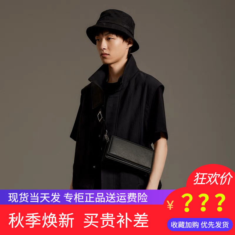 GXG男装2023秋季新款黑色背心马甲男潮流休闲立领外套GEX10912753高性价比高么？