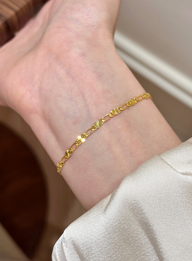 谷岚925纯银轻奢小众手链