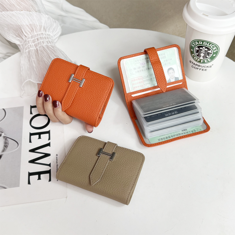 真皮卡包大容量多卡位真皮