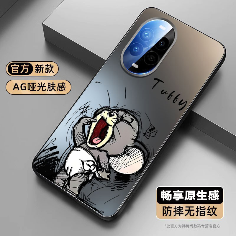 猫和老鼠适用华为nova14手机壳新款磨砂nova13pro全包镜头防摔保护套nova12ultra星耀卡通男女生情侣散热外壳