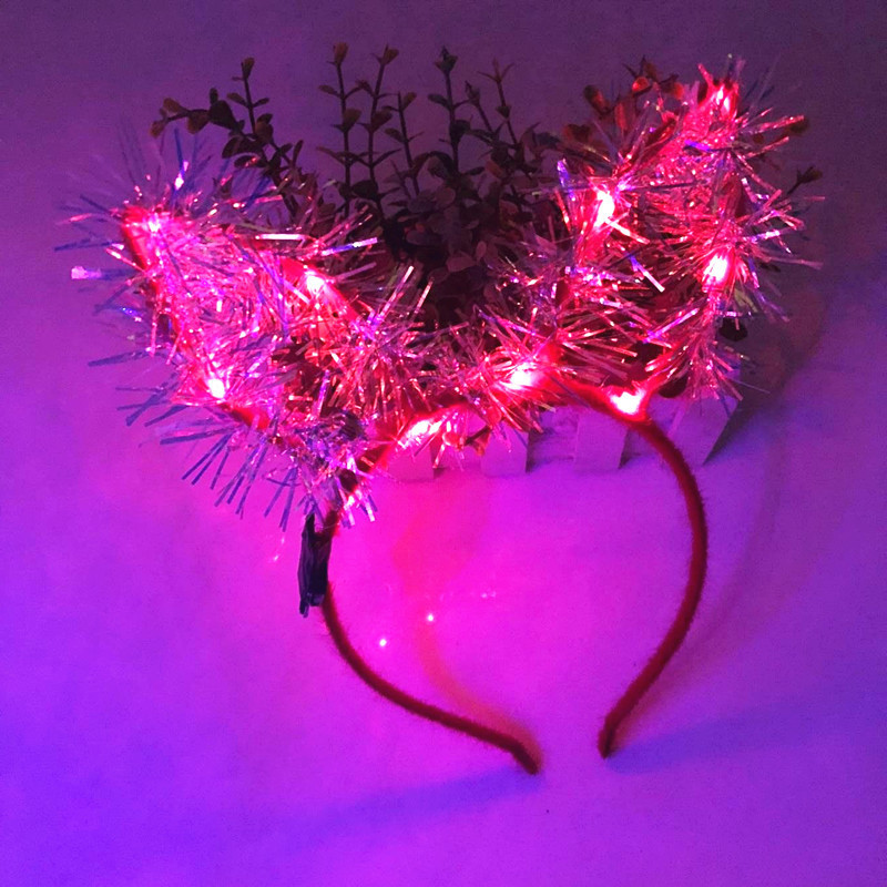 2019新款七彩渐变金丝耳朵发箍