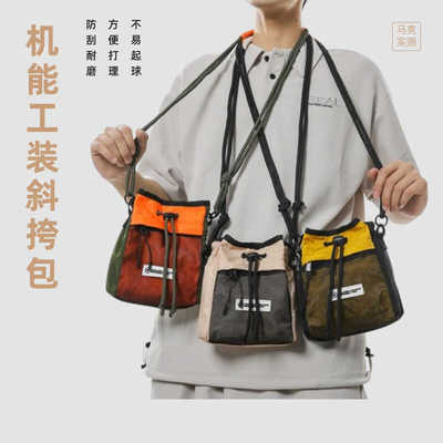 帆布轻便斜挎潮牌运动户外胸包