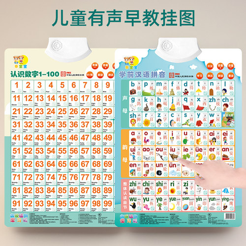 乖宝宝3-8岁有声点读发声挂图