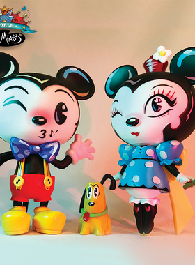 【Miss Mindy系列】enesco正版米妮米奇手办迪士尼米老鼠摆件