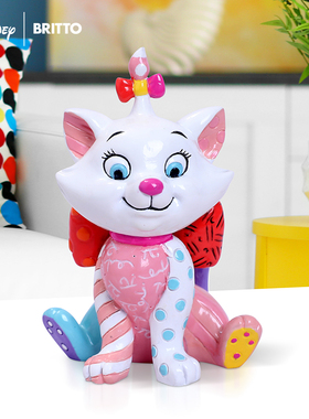 【Britto系列】enesco迷你玛丽猫手办迪士尼猫儿历险记周边摆件