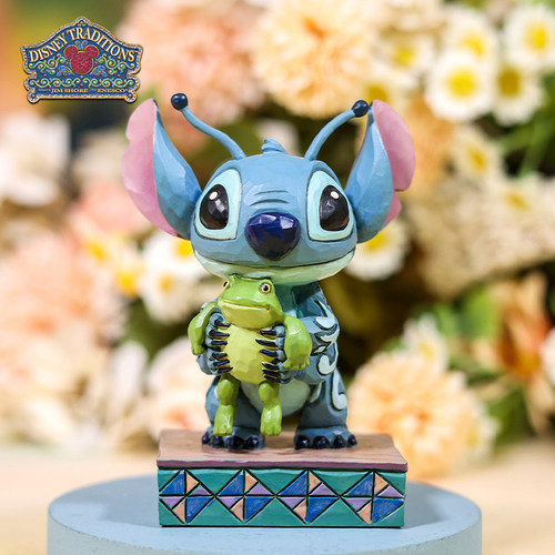 enesco史迪仔手办史迪奇和青蛙