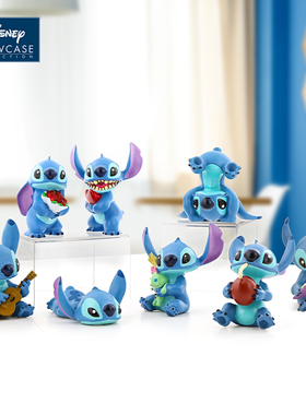 enesco迪士尼史迪仔手办史迪奇公仔周边stitch桌面摆件生日礼物