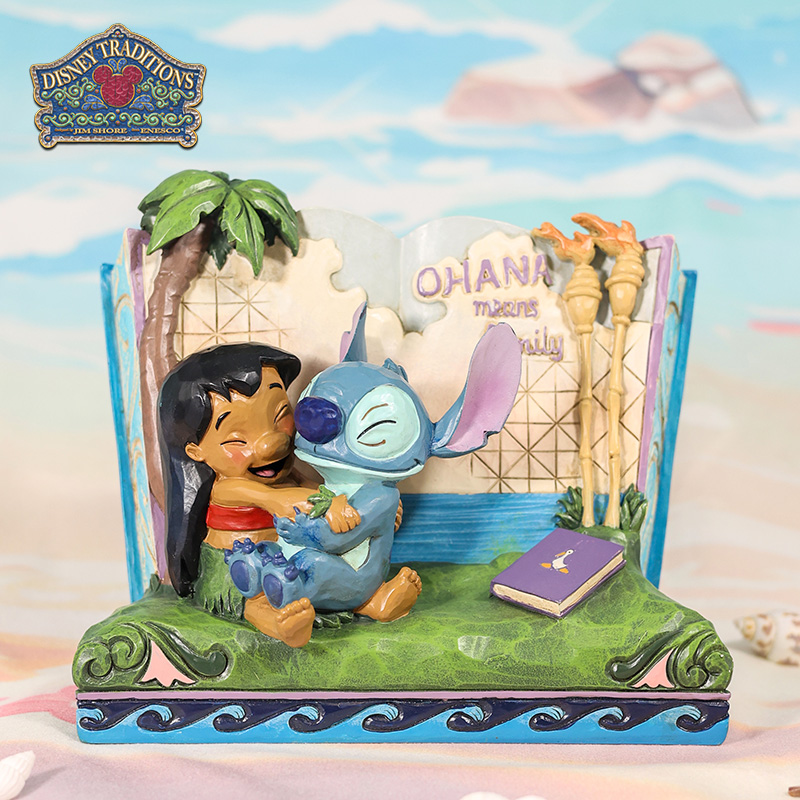 enesco迪士尼史迪奇和莉萝摆件