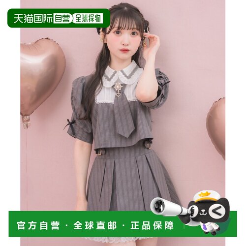 日本直邮ROJITA 女士 学院风领结套装外套+百褶裙 5633500半身裙