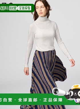 日本直邮Uniqlo Uniqlo 极暖Heattech羊绒混纺高领T恤 471601内搭