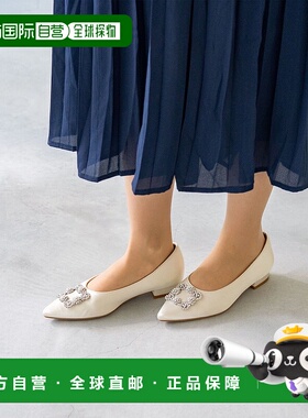 日本直邮Menue 视觉图案尖头女鞋 ME8623BW02729 黑色女鞋单鞋