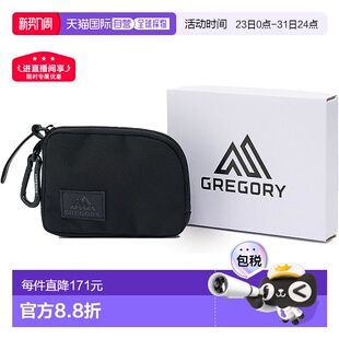 黑Ballistic 卡包零钱包 Gregory Light尼龙拉链 日本直邮