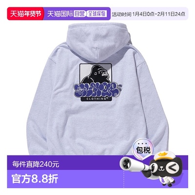 1h可退 日本直邮XLARGE 男女同款涂鸦图案刺绣连帽卫衣 101244012