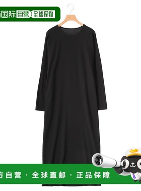 1h可退 日本直邮Graphpaper 女士长袖圆领连衣裙 GL24370200B