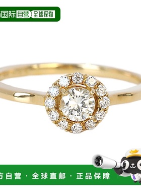 日本直邮(264506) 小指戒指 k18 钻石戒指 优雅戒指 四月诞生石