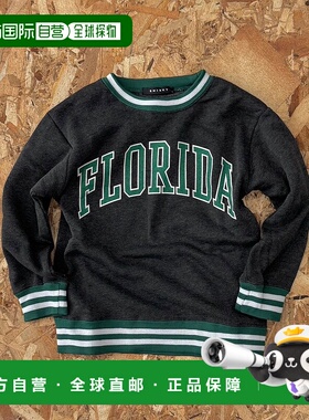 1h可退 日本直邮SHISKY 儿童 宽松半拉链 裏起毛运动卫衣 34208