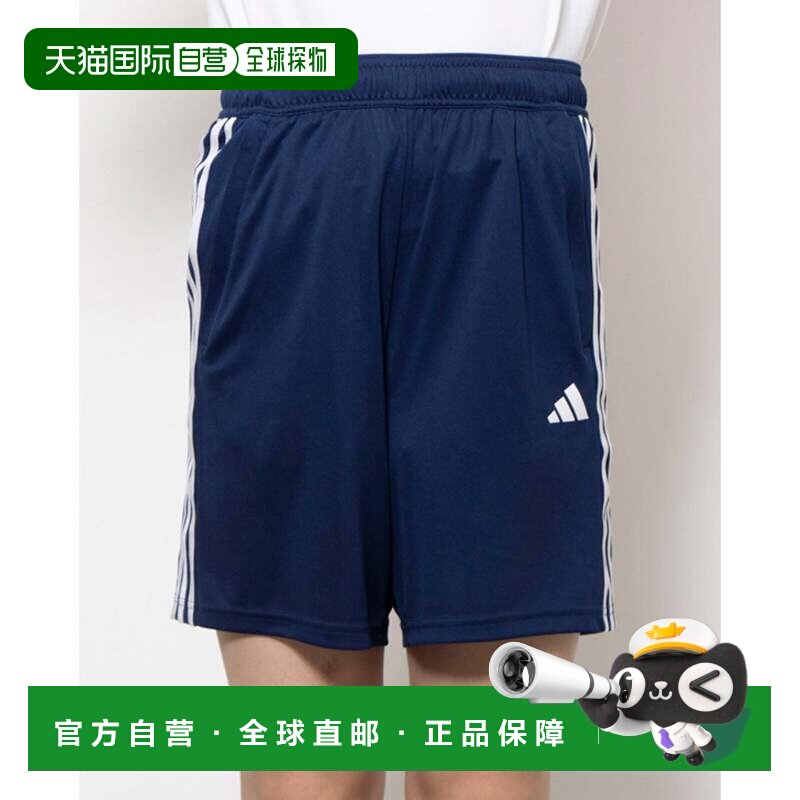 日本直邮Adidas/阿迪达斯中腰条纹Logo三分运动短裤日版男款 IB81