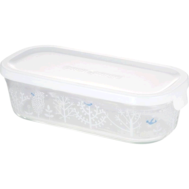 【日本直邮】易威奇耐热玻璃保鲜盒方形500mlPetit bois款微波炉