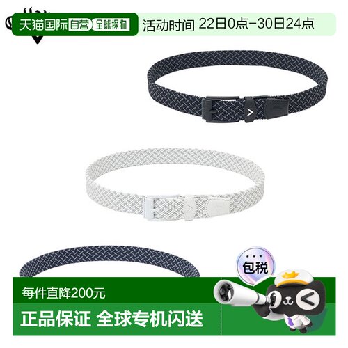 日本直邮卡拉威高尔夫 C26192102 管状编织腰带