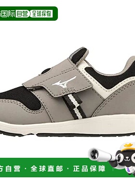 【日本直邮】Mizuno美津浓 男女运动童鞋 灰白黑 13.0cm C1GD2232