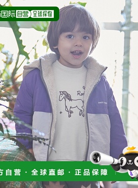 日本直邮Petit Main 儿童夹克 可双面穿长毛绒