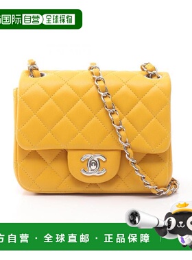 日本直邮中古Chanel香奈儿女包A级95新mini matelasse方胖子羊皮