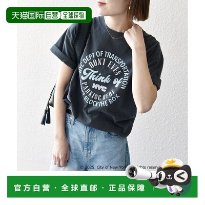 日本直邮SHIPS GOOD ROCK SPEED NYC圆标印花T恤 [604750563]