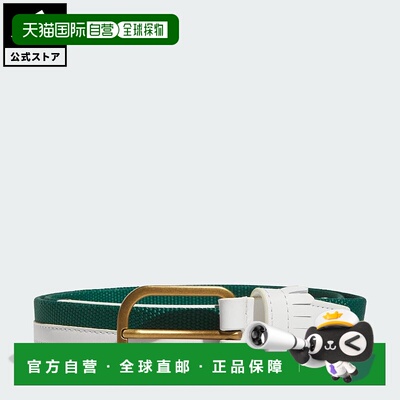 日本直邮 adidas 高尔夫绗缝腰带 男士配饰 [JJ3844] 绿色运动