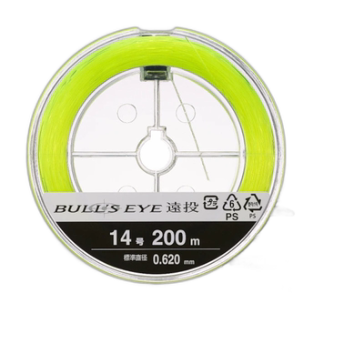 日本直邮Shimano Bullseye 长投 200m 14 号荧光绿 LA-C61V