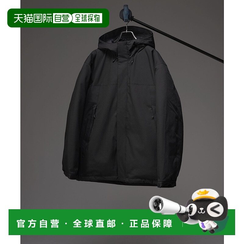 1h可退 日本直邮GLOBAL WORK男装轻盈防风羽绒外套短款连帽设计 4