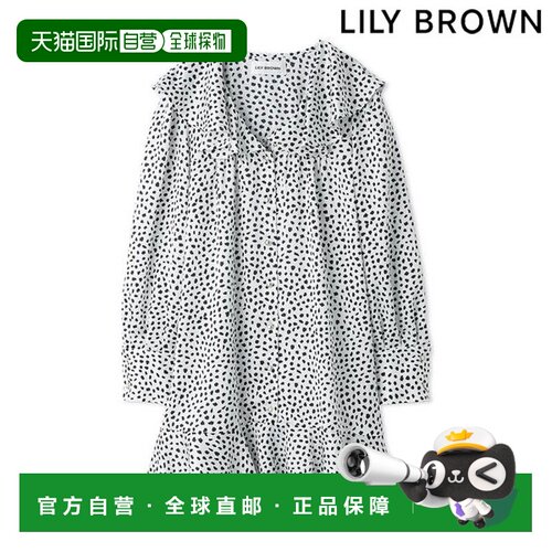 日本直邮LILY BROWN 连衣裙 lwfo264149 26秋冬 喇叭领 短款 迷你