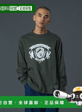 1h可退 日本直邮XLARGE男女同款宽松长袖T恤左下刺绣设计 1012610