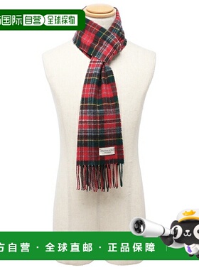 日本直邮Johnstons 围巾红色多色男女 JOHNSTONS WA000016 KU0129
