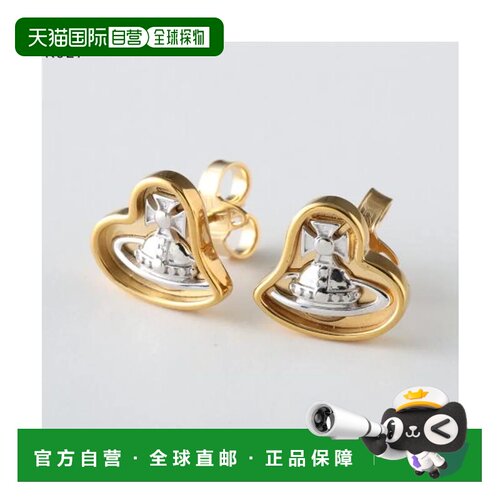 日本直邮Vivienne Westwood FAYE 耳环 6201038D R027 金铂色