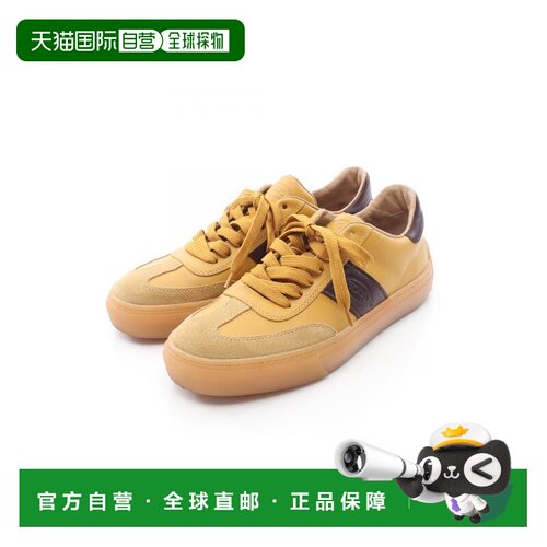 日本直邮日本中古二奢Tods托德斯男B级9新sneakers运动鞋牛皮鞋黄