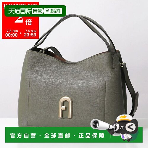日本直邮Furla Primula S 女士单肩包皮革金属拱形标志WB00507 HS